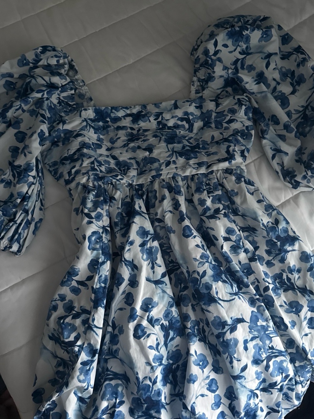 Abrocrombie and fitch floral blue summer dress